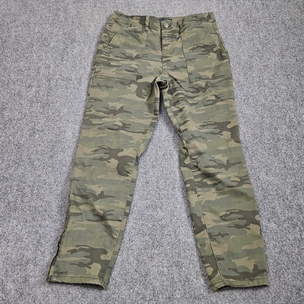 Social Standard by Sanctuary Camo Cargo Pants Womens 10 Green Utility Military